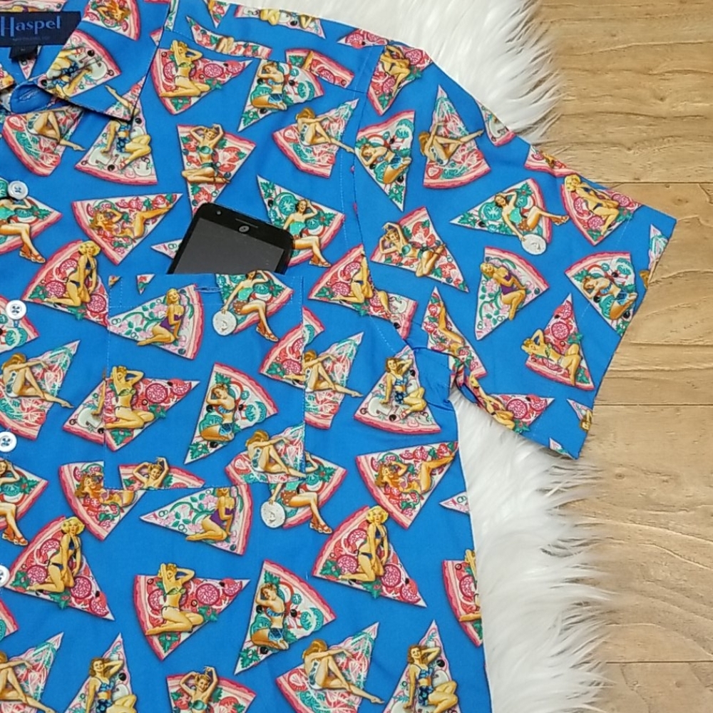 Haspel | Pizza & Pin Up Girl Shirt - Picture 7 of 10